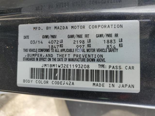 Photo 9 VIN: JM1BM1W32E1193208 - MAZDA 3 GRAND TO 