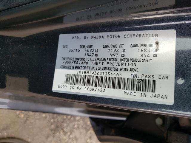 Photo 9 VIN: JM1BM1W32G1354465 - MAZDA 3 