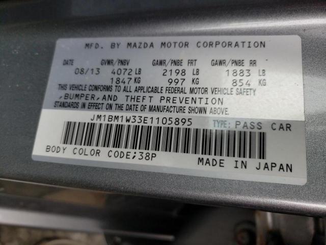 Photo 9 VIN: JM1BM1W33E1105895 - MAZDA 3 GRAND TO 