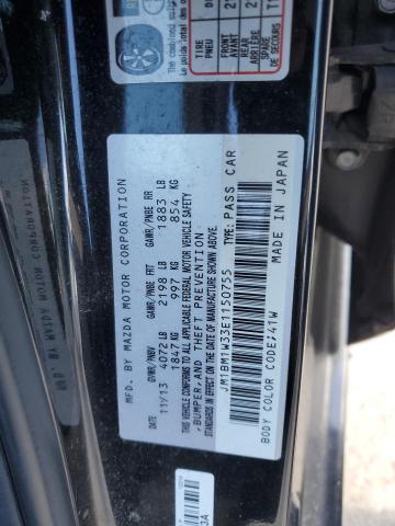 Photo 11 VIN: JM1BM1W33E1150755 - MAZDA 3 GRAND TO 