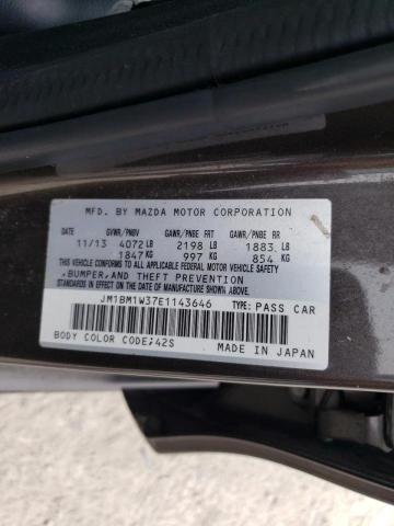 Photo 11 VIN: JM1BM1W37E1143646 - MAZDA 3 GRAND TO 