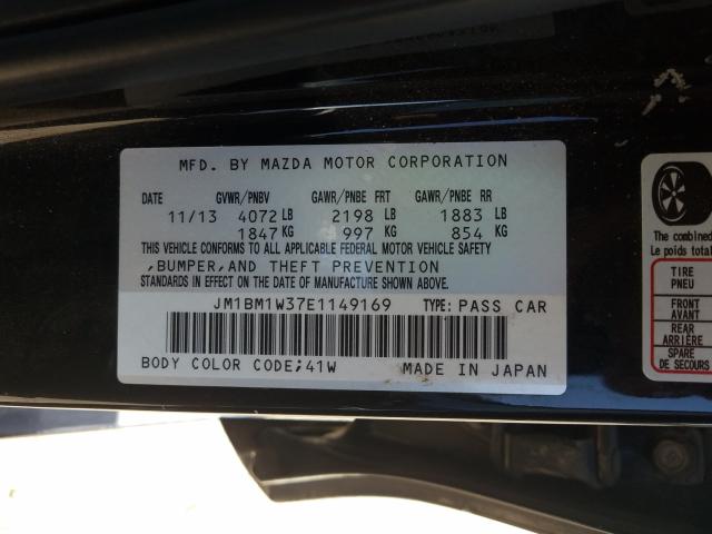 Photo 9 VIN: JM1BM1W37E1149169 - MAZDA 3 GRAND TO 