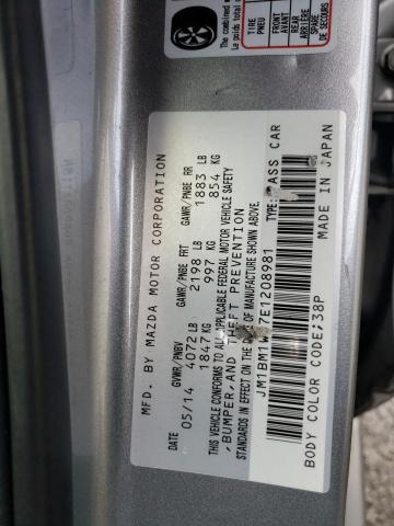 Photo 11 VIN: JM1BM1W37E1208981 - MAZDA 3 