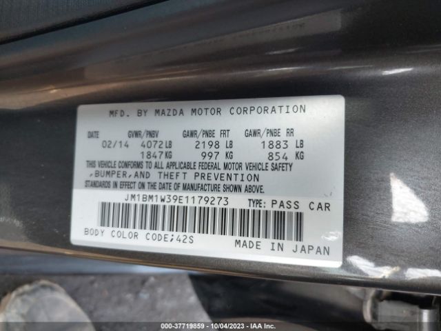 Photo 8 VIN: JM1BM1W39E1179273 - MAZDA MAZDA3 