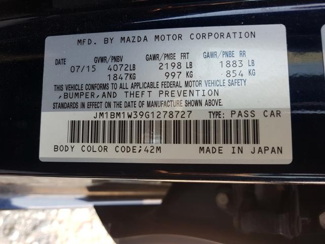 Photo 9 VIN: JM1BM1W39G1278727 - MAZDA 3 