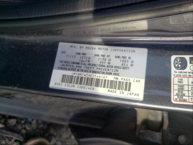 Photo 9 VIN: JM1BM1W3XE1146167 - MAZDA 3 GRAND TO 