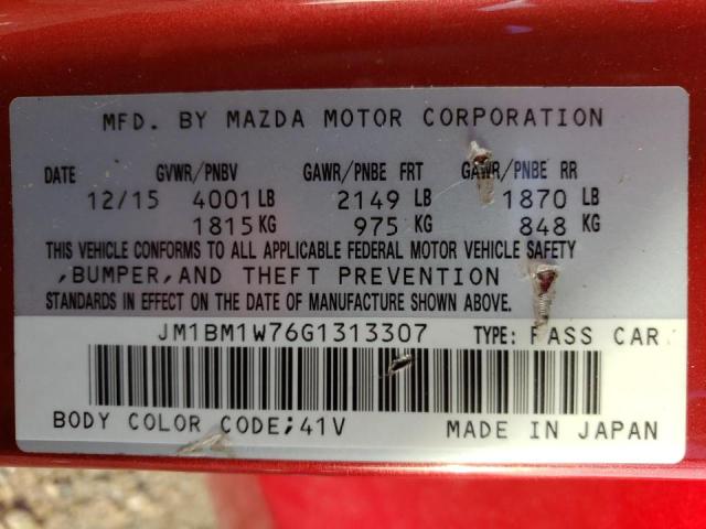 Photo 9 VIN: JM1BM1W76G1313307 - MAZDA 3 TOURING 