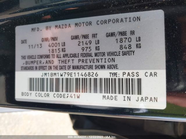 Photo 8 VIN: JM1BM1W79E1146826 - MAZDA MAZDA3 