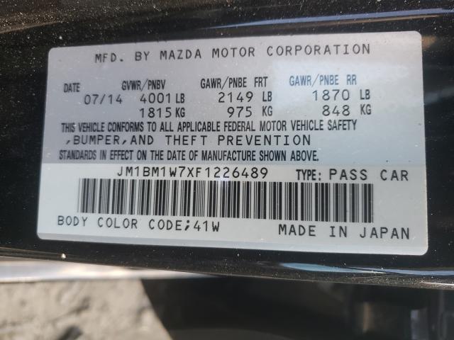 Photo 9 VIN: JM1BM1W7XF1226489 - MAZDA 3 GRAND TO 