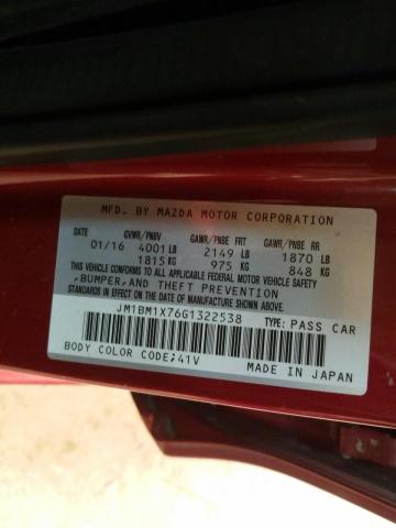 Photo 9 VIN: JM1BM1X76G1322538 - MAZDA 3 GRAND TO 