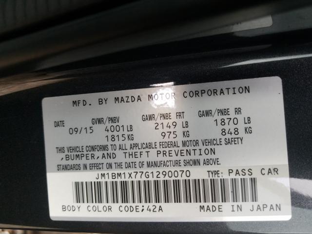 Photo 9 VIN: JM1BM1X77G1290070 - MAZDA 3 GRAND TO 