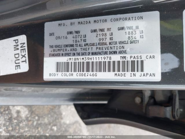 Photo 8 VIN: JM1BN1M39H1111978 - MAZDA MAZDA3 