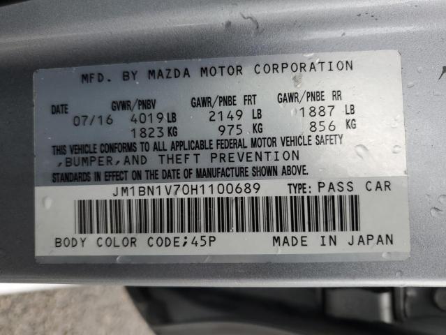 Photo 11 VIN: JM1BN1V70H1100689 - MAZDA 3 