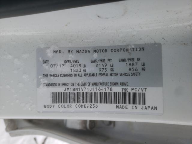 Photo 9 VIN: JM1BN1V71J1164178 - MAZDA 3 TOURING 