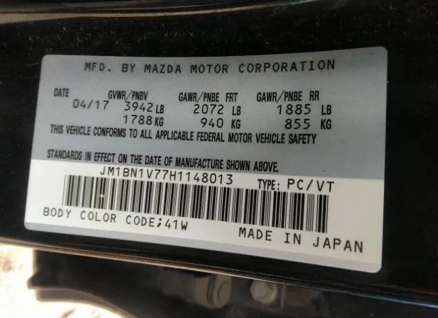 Photo 8 VIN: JM1BN1V77H1148013 - MAZDA MAZDA3 