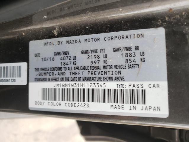 Photo 12 VIN: JM1BN1W31H1123345 - MAZDA 3 GRAND TO 