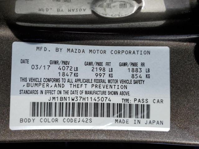 Photo 12 VIN: JM1BN1W37H1145074 - MAZDA 3 GRAND TO 