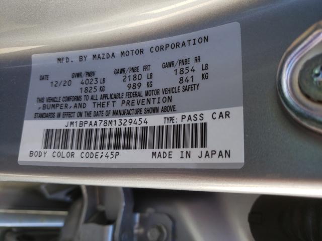 Photo 9 VIN: JM1BPAA78M1329454 - MAZDA 3 