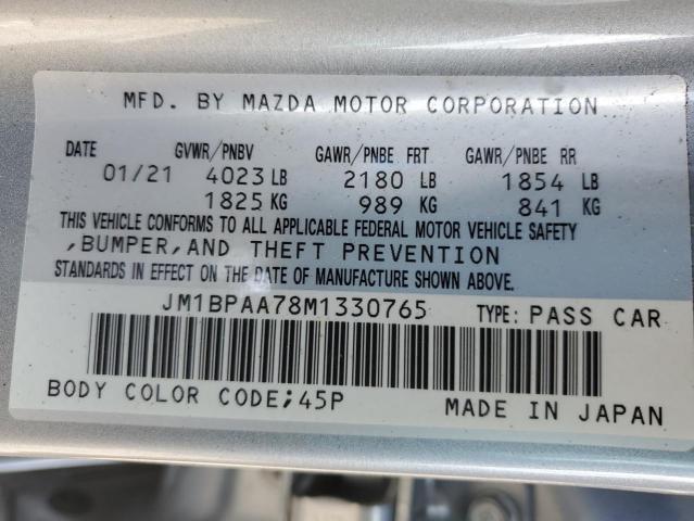 Photo 12 VIN: JM1BPAA78M1330765 - MAZDA 3 