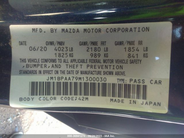 Photo 8 VIN: JM1BPAA79M1300030 - MAZDA MAZDA3 SEDAN 