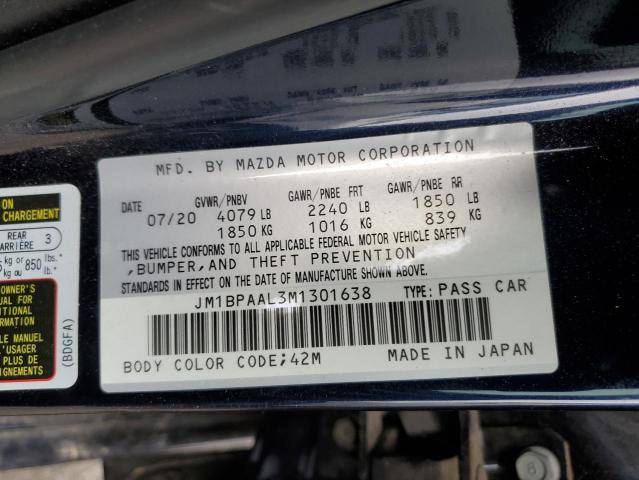 Photo 11 VIN: JM1BPAAL3M1301638 - MAZDA 3 