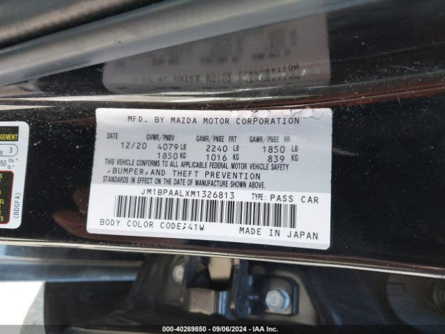 Photo 8 VIN: JM1BPAALXM1326813 - MAZDA MAZDA3 