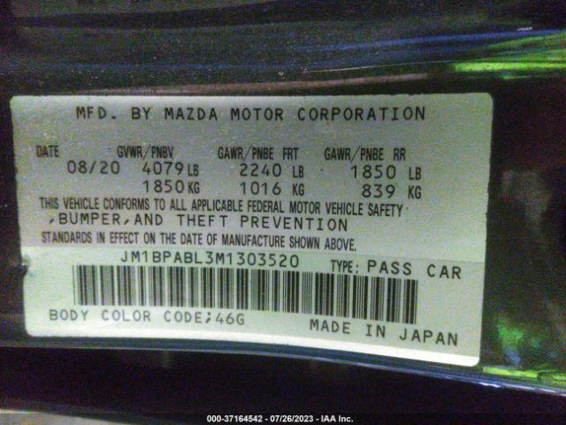 Photo 8 VIN: JM1BPABL3M1303520 - MAZDA MAZDA3 