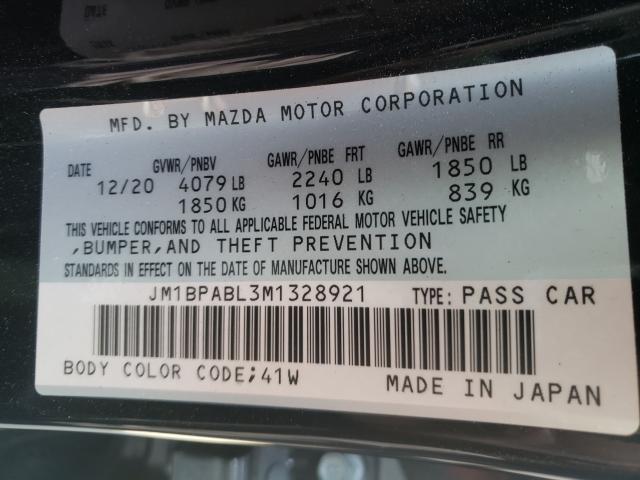 Photo 9 VIN: JM1BPABL3M1328921 - MAZDA 3 SELECT 