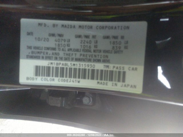 Photo 8 VIN: JM1BPABL5M1315930 - MAZDA MAZDA3 