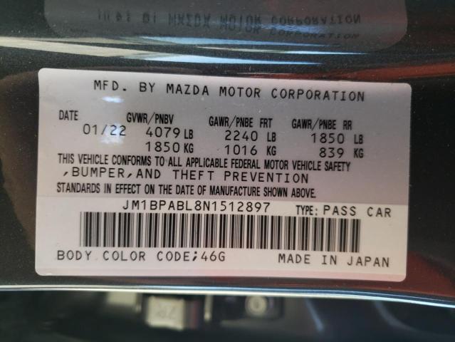 Photo 9 VIN: JM1BPABL8N1512897 - MAZDA 3 SELECT 