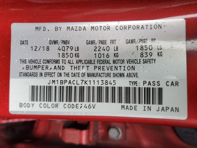 Photo 12 VIN: JM1BPACL7K1113845 - MAZDA 3 PREFERRE 