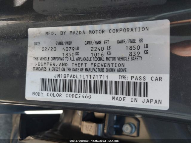 Photo 8 VIN: JM1BPADL1L1171711 - MAZDA MAZDA3 SEDAN 