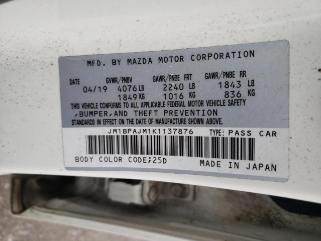 Photo 11 VIN: JM1BPAJM1K1137876 - MAZDA 3 