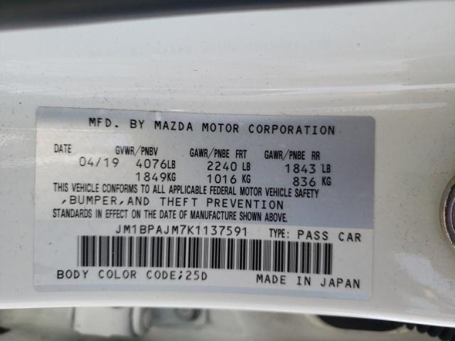 Photo 9 VIN: JM1BPAJM7K1137591 - MAZDA 3 