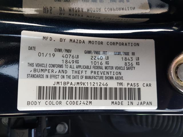 Photo 9 VIN: JM1BPAJM9K1121246 - MAZDA 3 