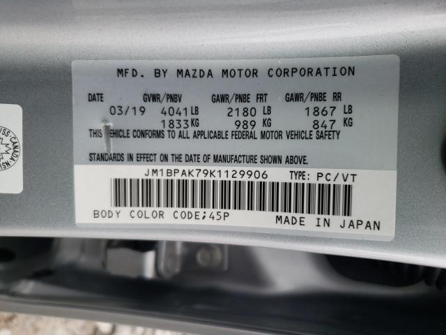 Photo 9 VIN: JM1BPAK79K1129906 - MAZDA 3 GX 