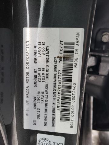 Photo 12 VIN: JM1BPAKM7R1657377 - MAZDA 3 SELECT S 