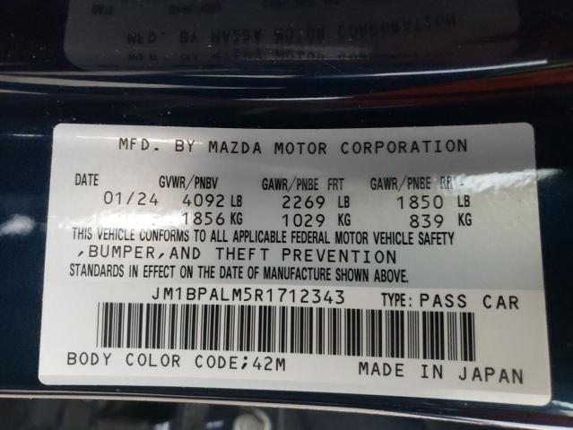 Photo 12 VIN: JM1BPALM5R1712343 - MAZDA 3 PREFERRE 