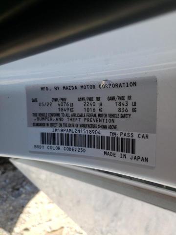 Photo 11 VIN: JM1BPAML2N1518904 - MAZDA 3 PREMIUM 