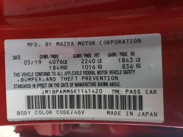 Photo 12 VIN: JM1BPAMM6K1141420 - MAZDA 3 PREFERRE 