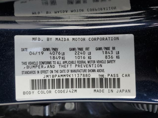 Photo 11 VIN: JM1BPAMM9K1137880 - MAZDA 3 