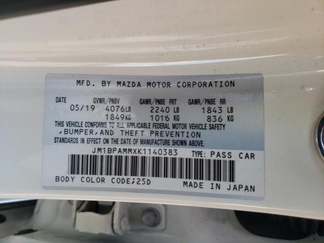 Photo 9 VIN: JM1BPAMMXK1140383 - MAZDA 3 PREFERRE 