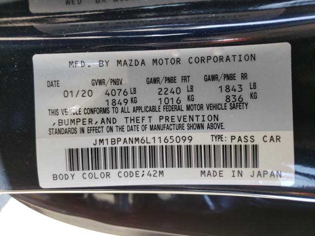 Photo 9 VIN: JM1BPANM6L1165099 - MAZDA 3 PREMIUM 