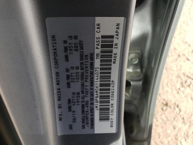 Photo 9 VIN: JM1BPBAM5K1144075 - MAZDA 3 SELECT 