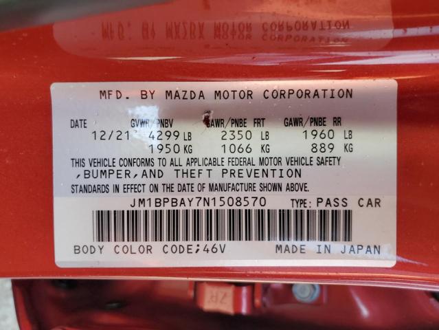 Photo 11 VIN: JM1BPBAY7N1508570 - MAZDA 3 