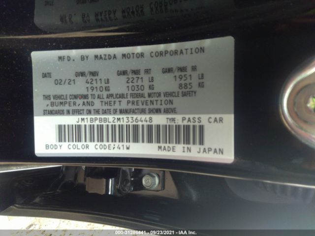 Photo 8 VIN: JM1BPBBL2M1336448 - MAZDA 3 SEDAN 