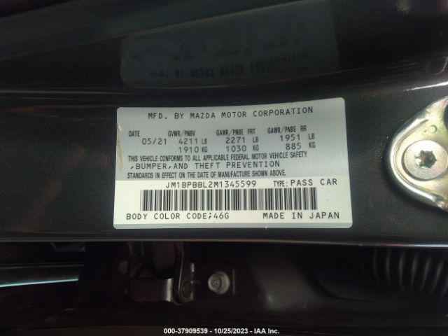 Photo 8 VIN: JM1BPBBL2M1345599 - MAZDA MAZDA3 SEDAN 