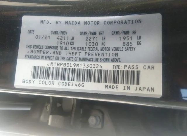 Photo 8 VIN: JM1BPBBL9M1330324 - MAZDA MAZDA3 SEDAN 