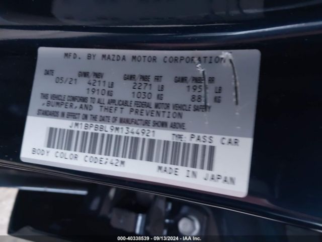 Photo 8 VIN: JM1BPBBL9M1344921 - MAZDA MAZDA3 