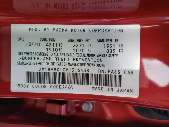 Photo 9 VIN: JM1BPBCL0M1316438 - MAZDA 3 PREFERRE 